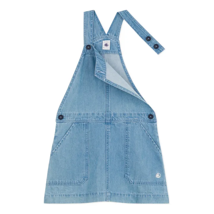 Petit Bateau Robe Salopette Meduse Denim | Bleu jean