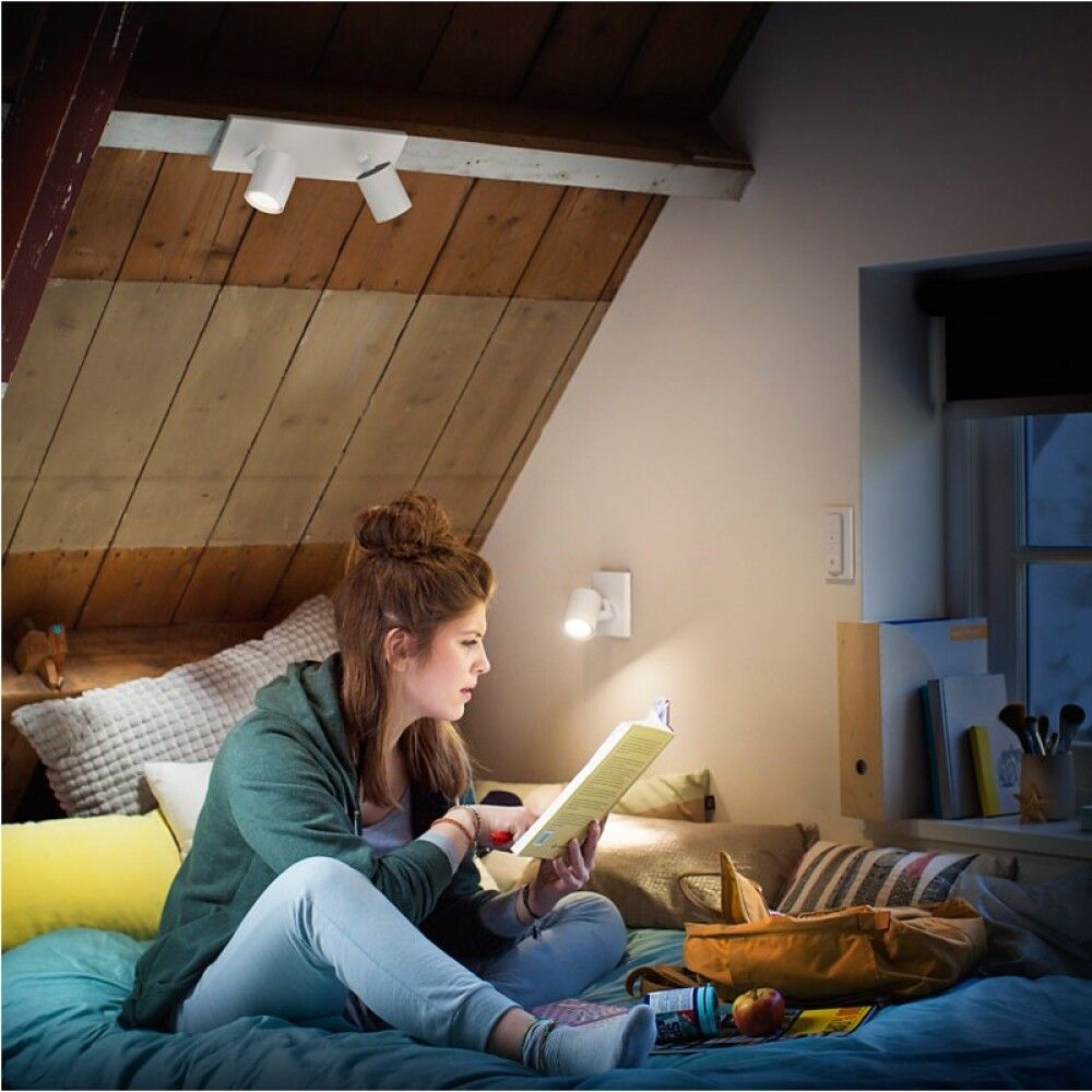 SPOTSKINNE PHILIPS HUE RUNNER WHITE AMBIANCE 2X5W HVIT
