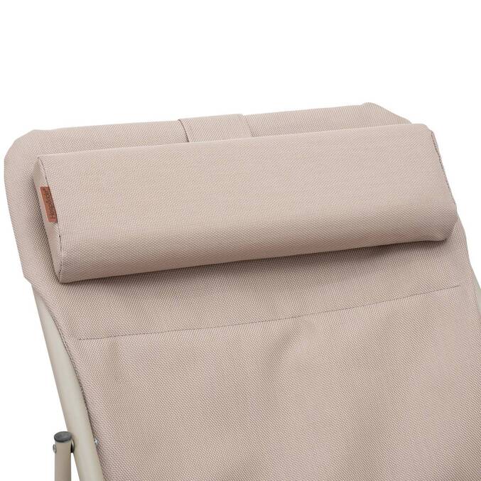 Chilienne de jardin empilable pliable MIRAEL Lin / Argile