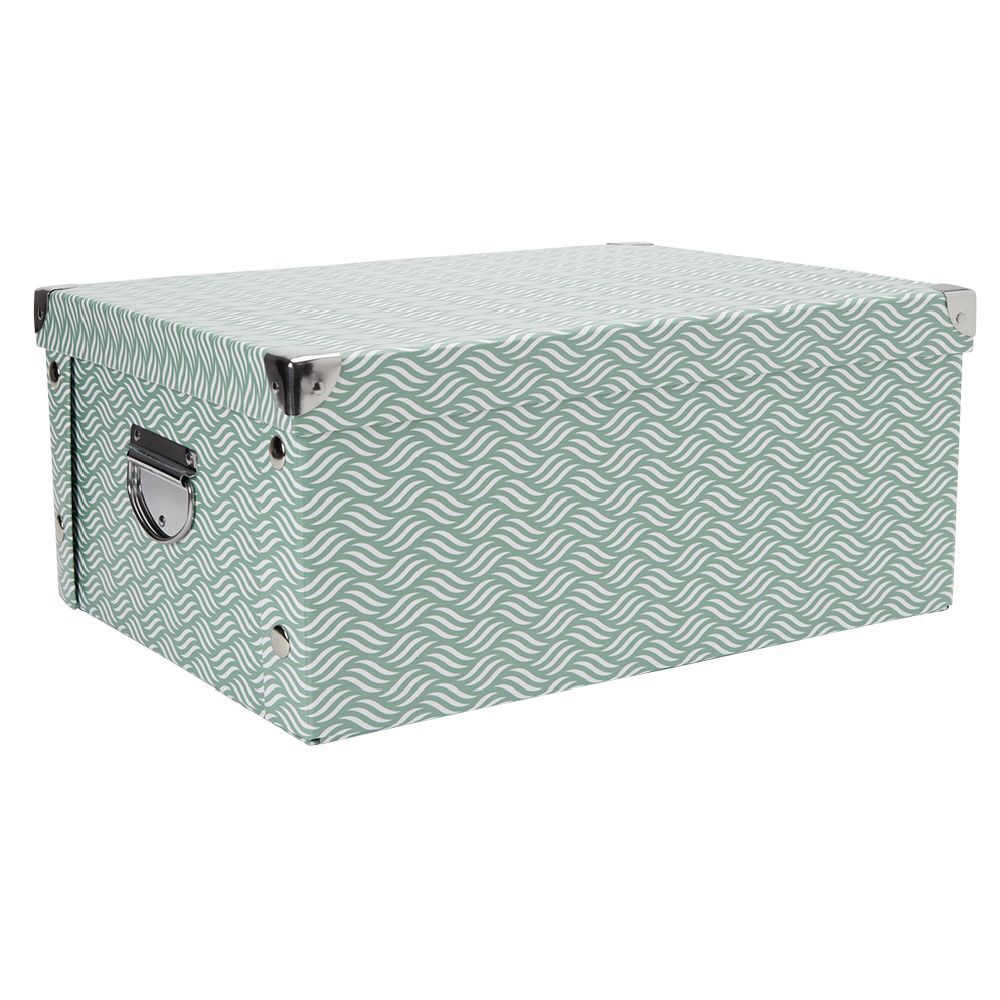 Boîte de rangement carton L30 x H17 x L40 cm