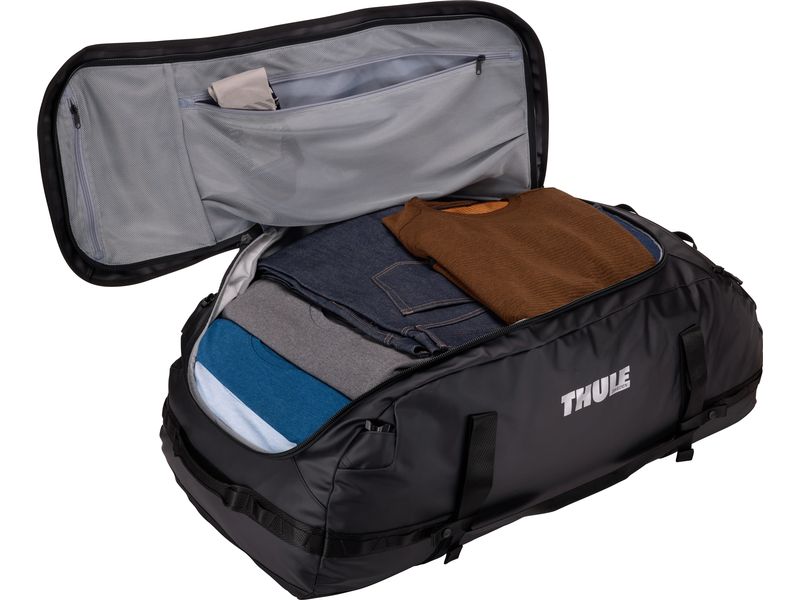 Thule Duffle Bag Chasm 130 l, Black Reisetasche und Rucksack in einem