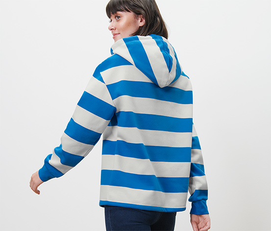 Gestreifter Hoodie