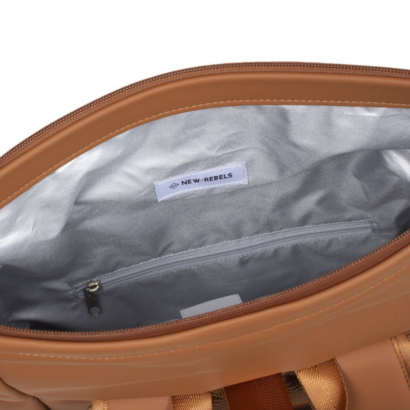 New Rebels Williams Waterproof Rolltop Rugzak Laptopvak 15,6'' Cognac