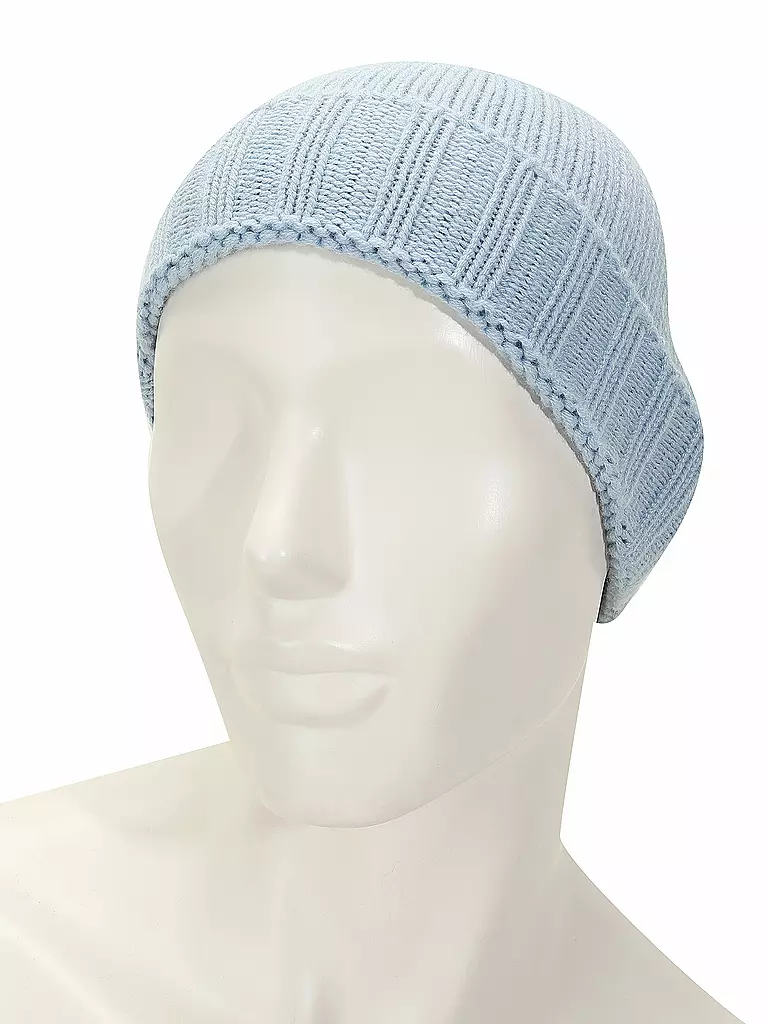 GRAN SASSO Kaschmir Mütze - Haube  blau