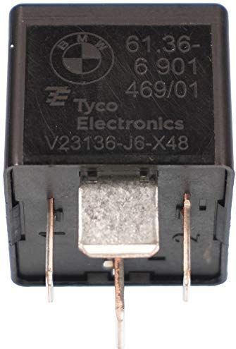 BMW Black 12 Volt Auto Relay Tyco V23136-J6-X48 61366901469 Genuine
