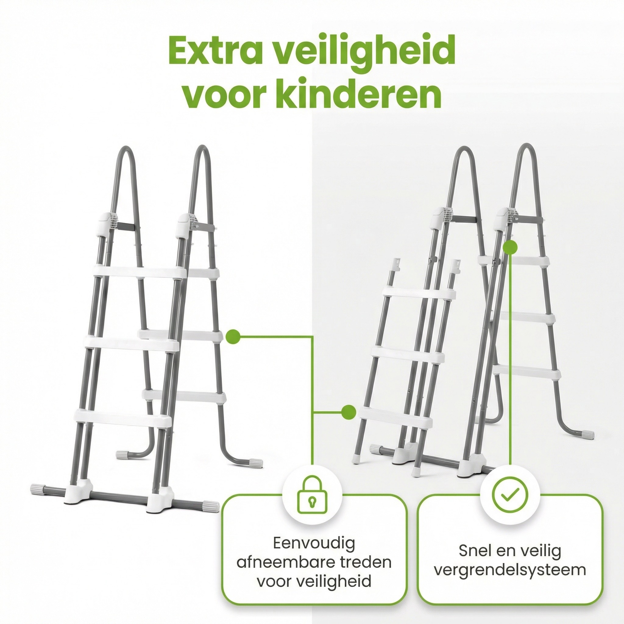 Intex zwembadtrap met extra veiligheid - 107 cm