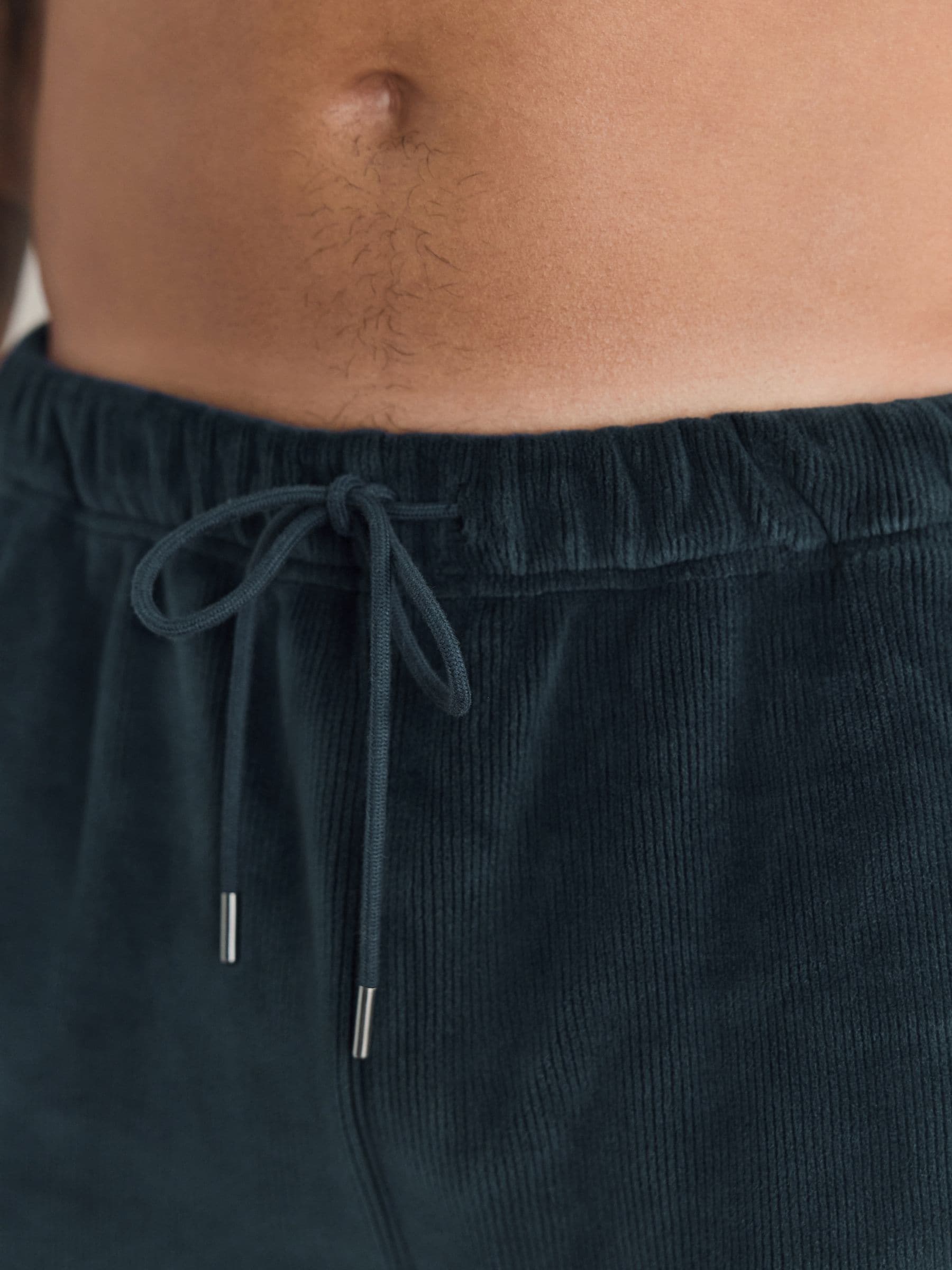 Donkerblauw - Jersey Textured Ribbed Joggers