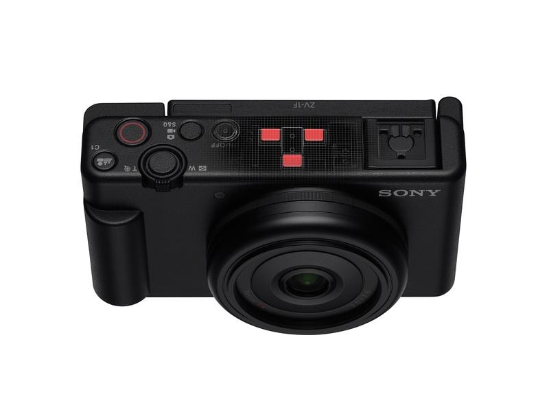 Sony Fotokamera ZV-1F Vlog-Kamera ZV-1F | Digitalkamera (verstellbares Display, 4K Video, Zeitlupe, Vlog-Funktionen) – Schwarz