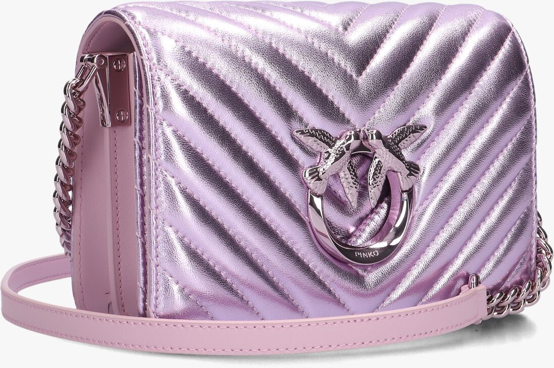 PINKO paarse pinko schoudertas love click mini metal