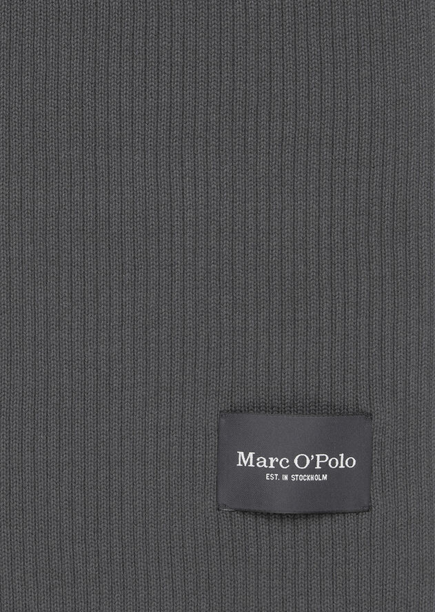 Marc O’Polo Scarve, knitted, solid Gray pin