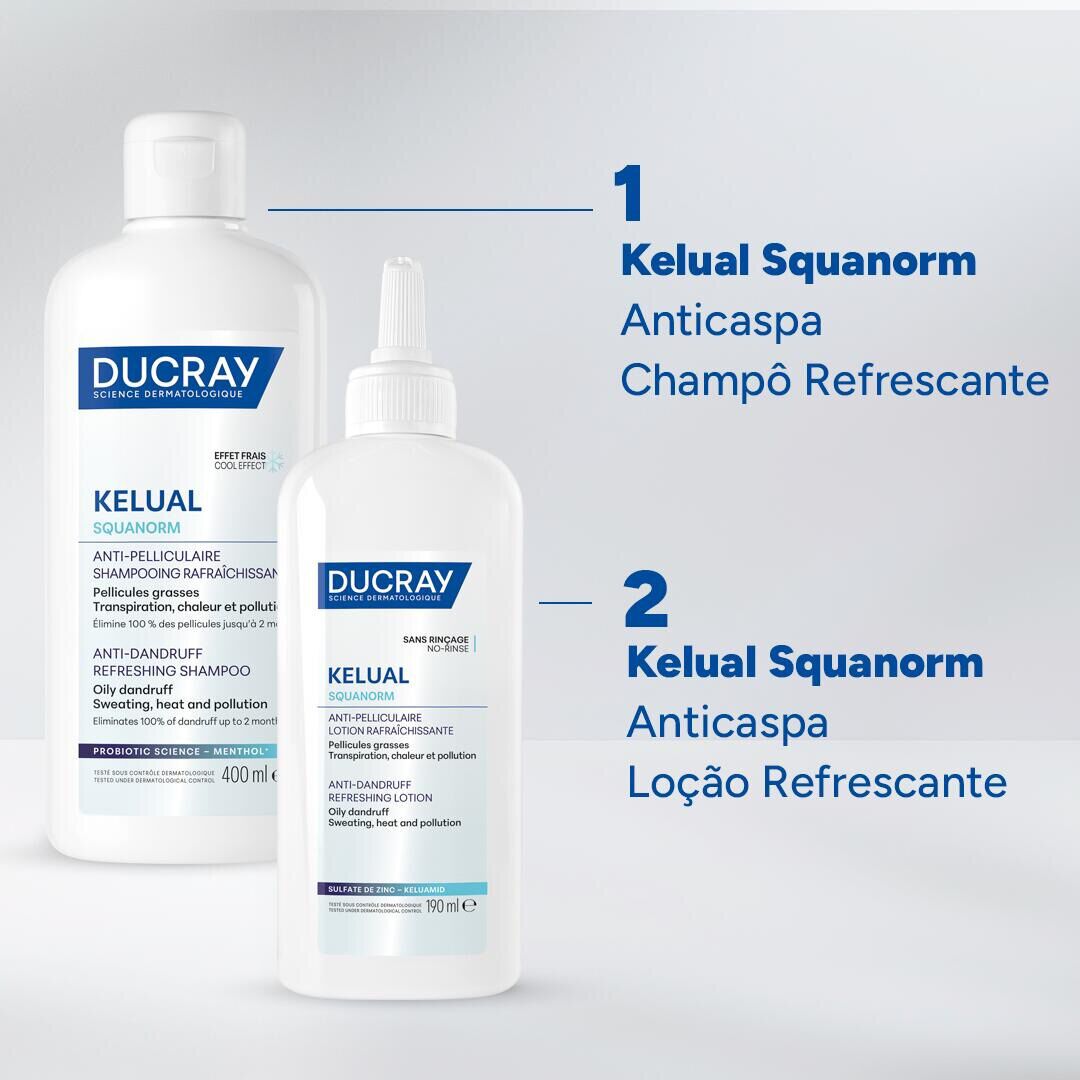 KELUAL SQUANORM Anticaspa Loção Refrescante - 190ml