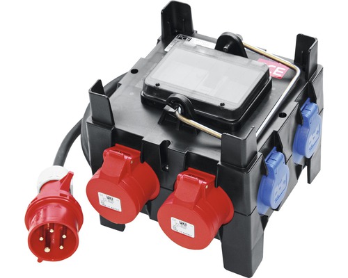 Mobiele verdeeldoos PCE 32A IP54 5-polig zwart/rood/blauw