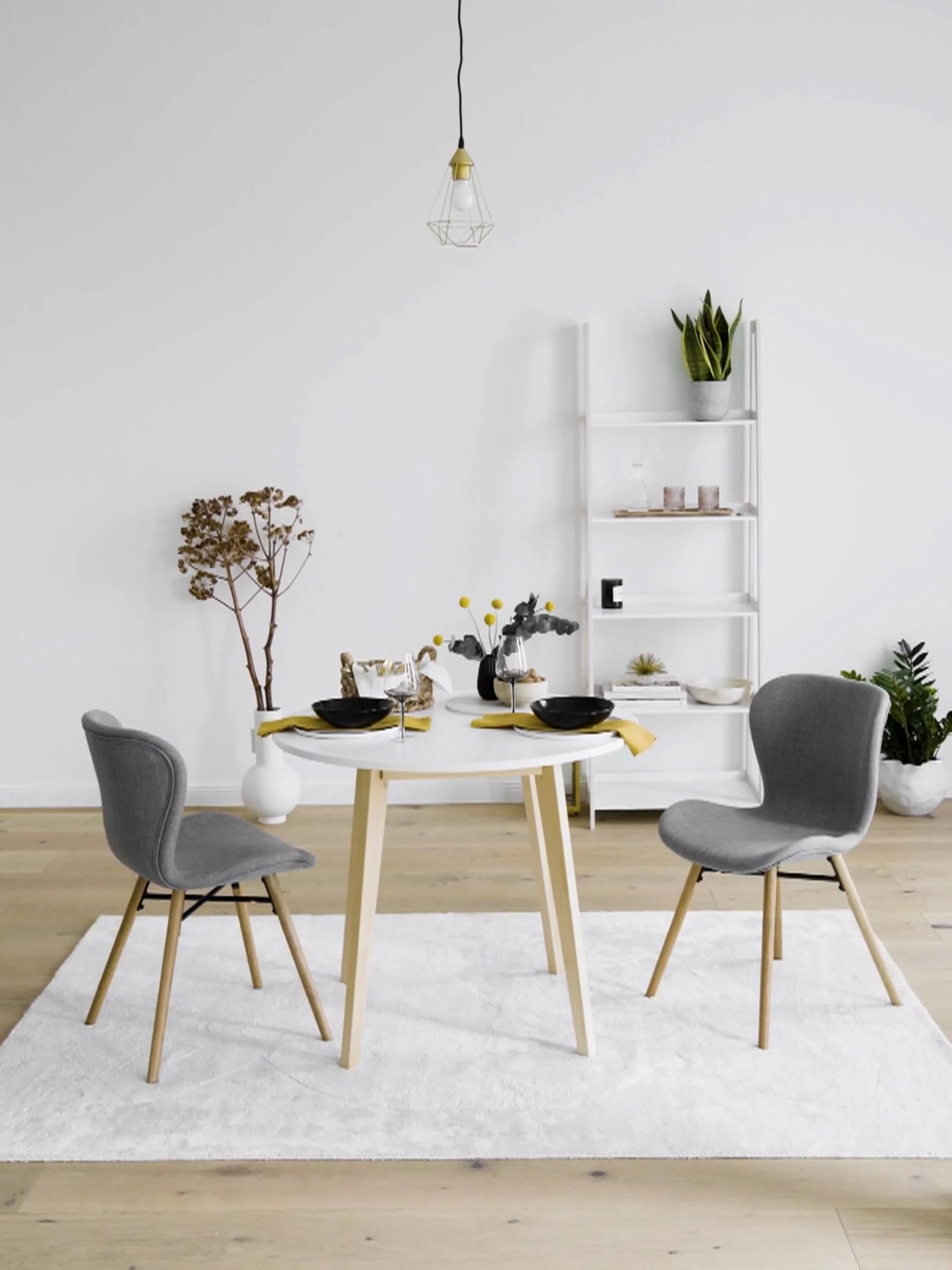 Gestoffeerde stoelen Batilda, 2 stuks
