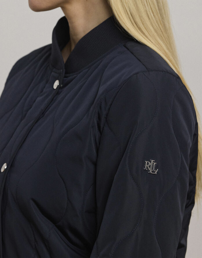 Lauren Ralph Lauren SATIN FINISH RCYCLD-QUILT ONON 46 Dk navy