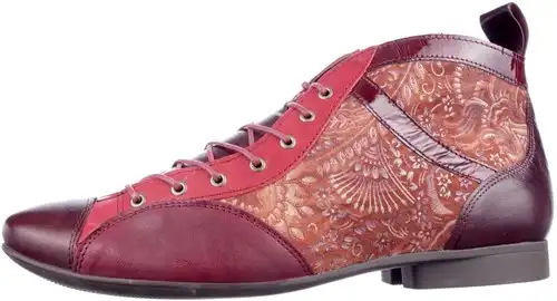 Think rood combi 000618-9140 - maat 39 veterboot rood combi - maat 39 Calandschoen