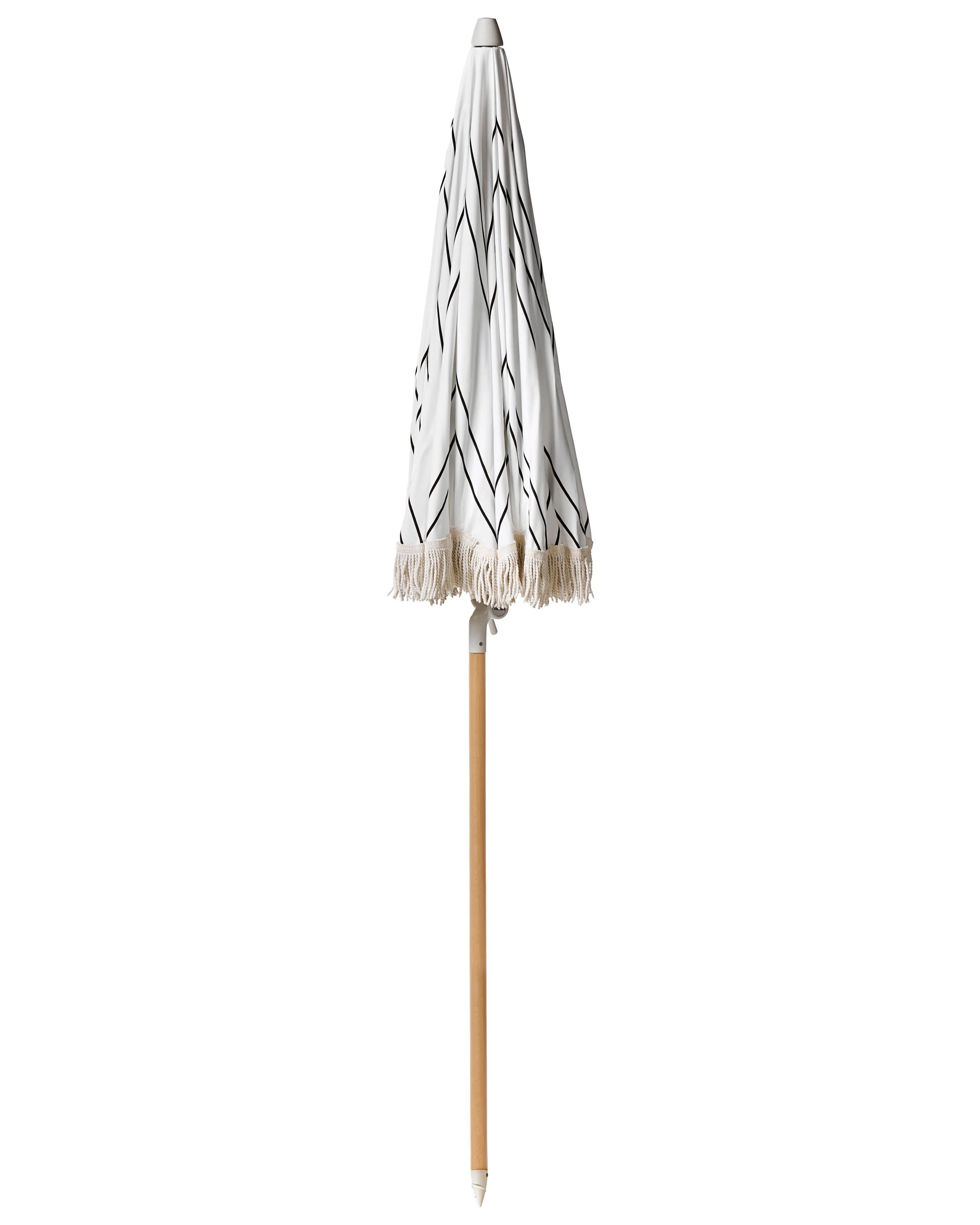 Parasol 155 cm MONDELLO Wit/zwart