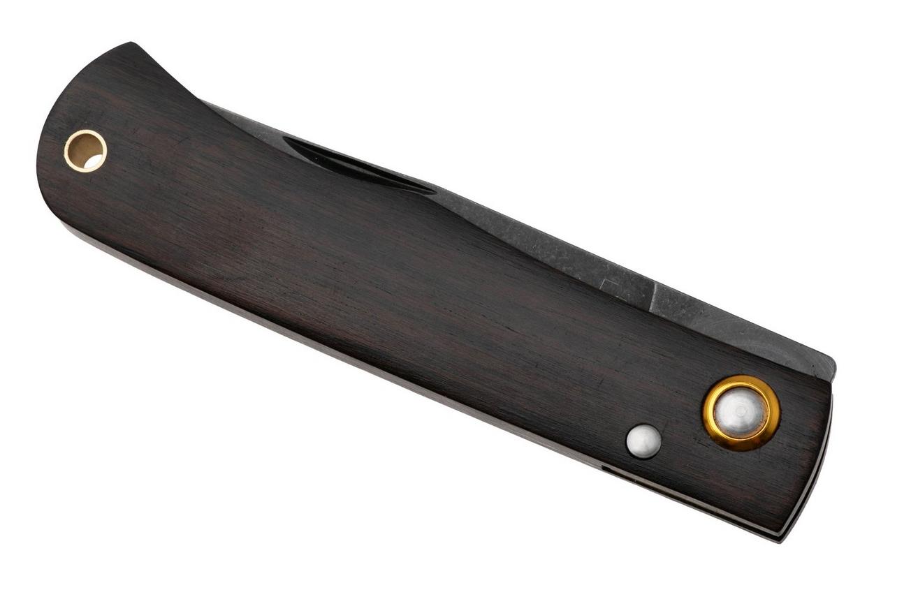 Böker Plus Rusticus Medium All Black 01BP0042, Blackwashed 420 Stainless Steel, Ebony Wood zakmes