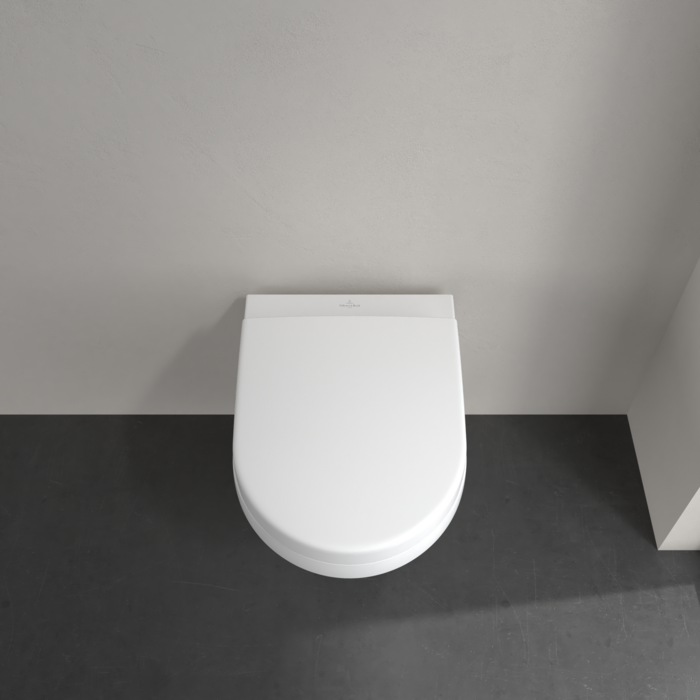 Villeroy & Boch Architectura compact randloos toilet CeramicPlus met AntiBac en TwistFlush rond wit glans