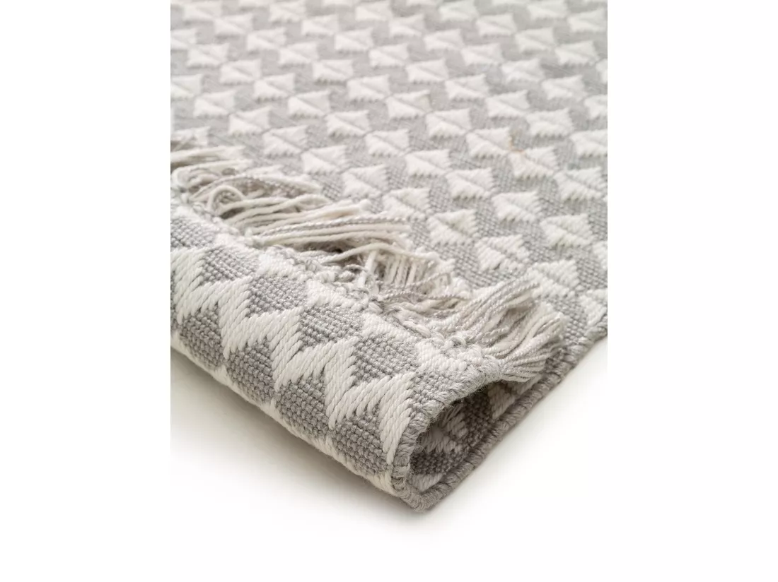 Tapis fabriqué à partir de matériaux recyclés Morty Gris 160x230 cm