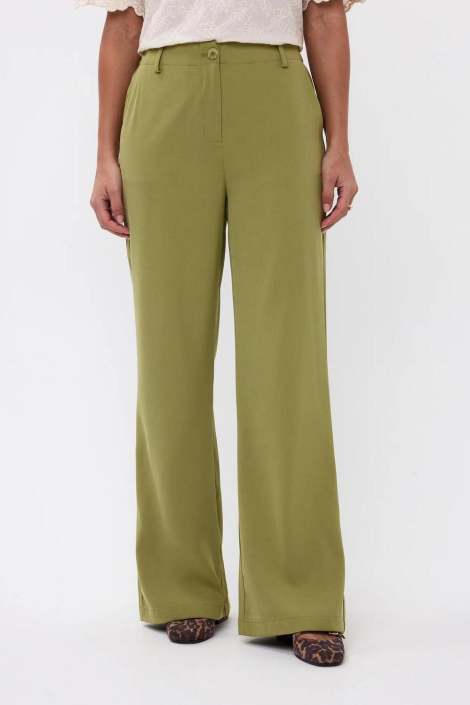 Ydence groene dames broek