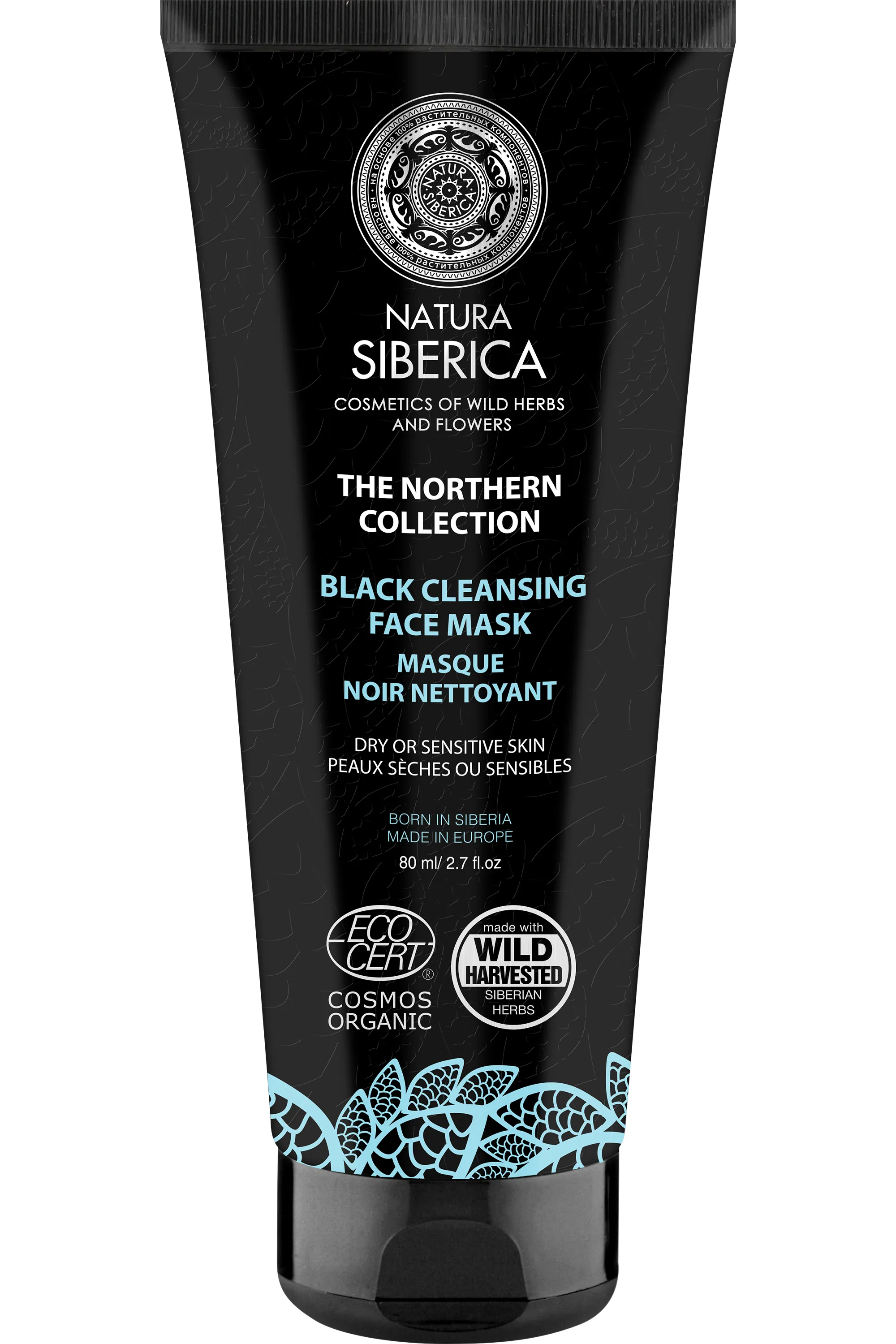 Natura Siberica Masque Noir Nettoyant-80 ml