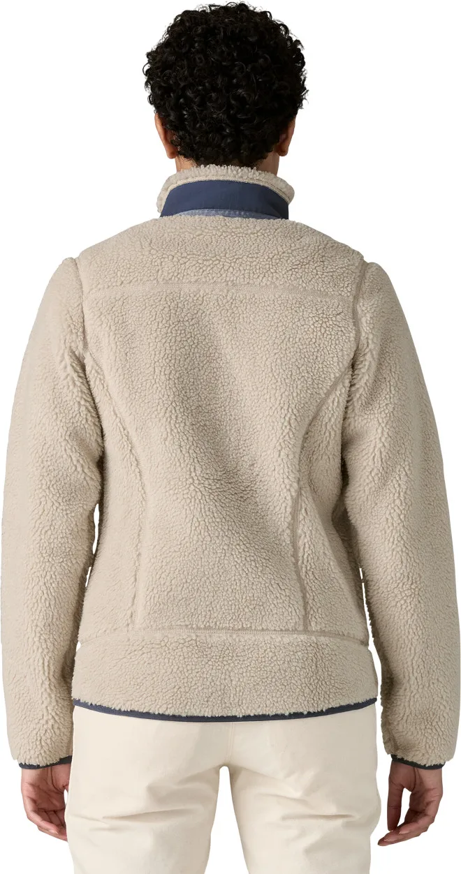 Patagonia W's Classic Retro-X Jkt Natural W/new Navy