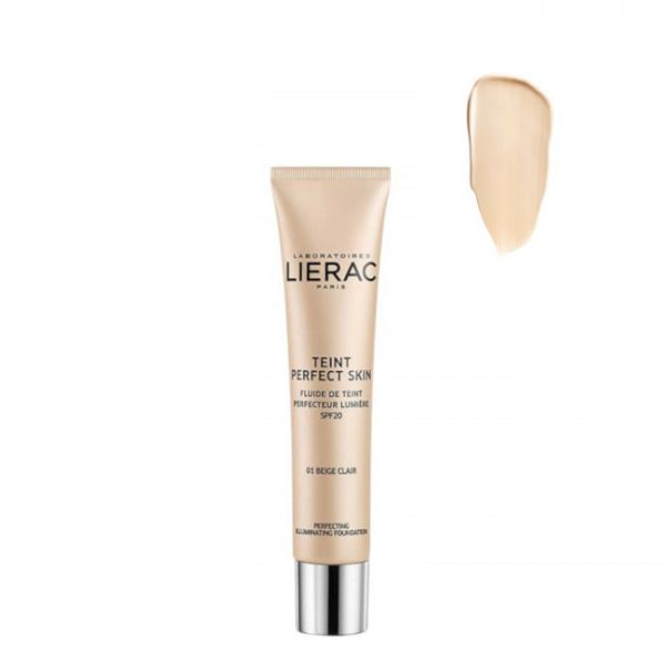 Lierac Teint Perfect Skin Fluido Aperfeiçoador Tom Bege Claro 30ml