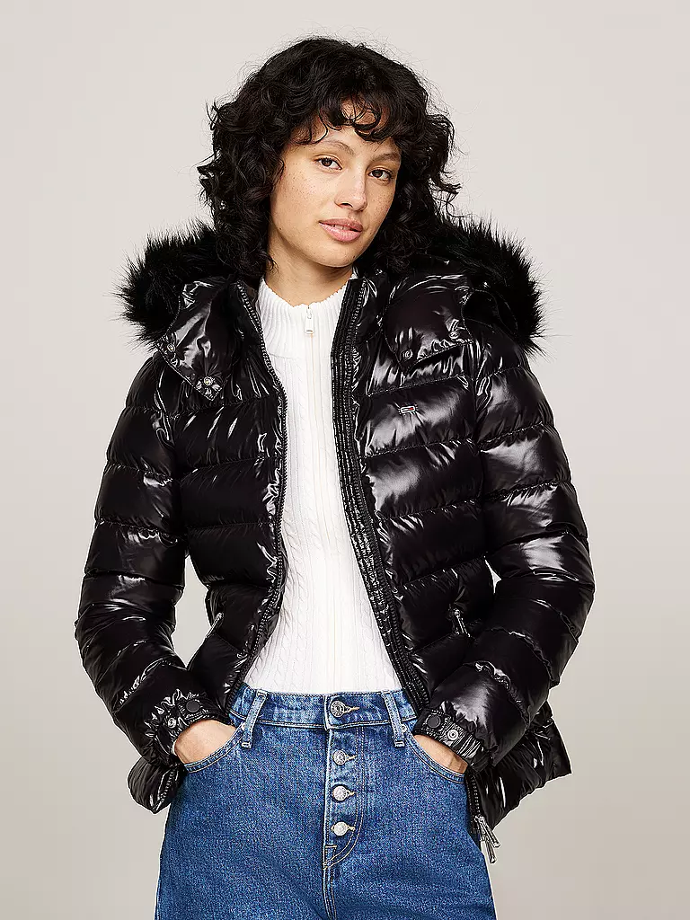 TOMMY JEANS Daunenjacke  schwarz