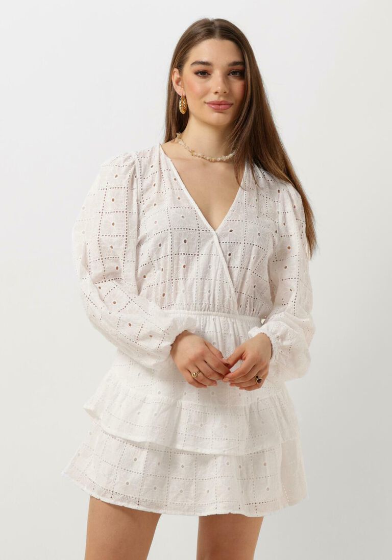 REFINED DEPARTMENT gebroken wit refined department mini jurk eloise