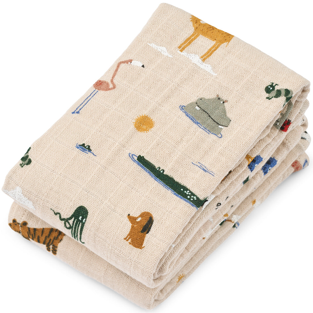 liewood hydrofieldoeken lewis - around the world - sandy - 2st