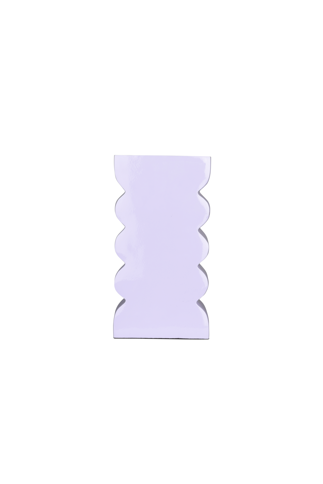 VASE CURVES S SHINY LILAC