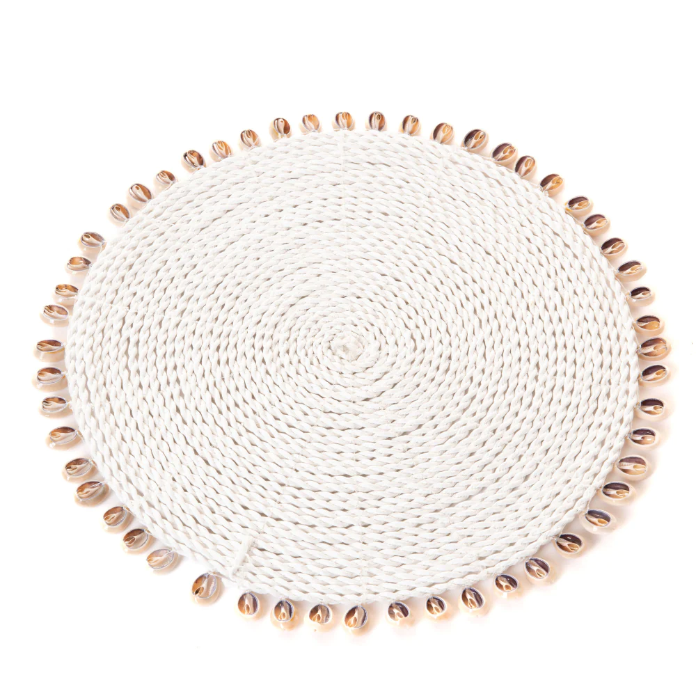 Set de table coquillage blanc Amadeus