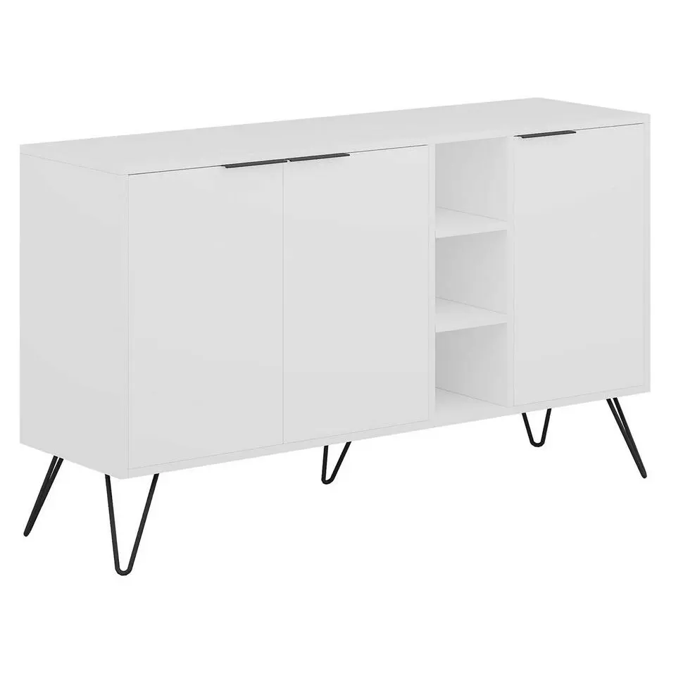 Emob Woody Fashion Console - 18 mm dik - 142x83x35 - Wit