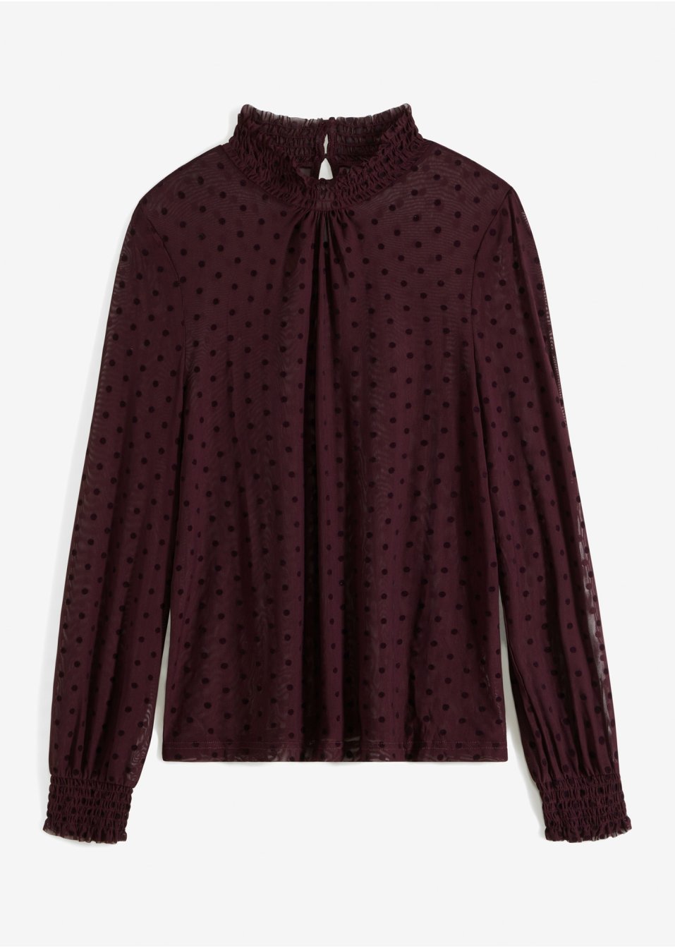 T-shirt en mesh à pois