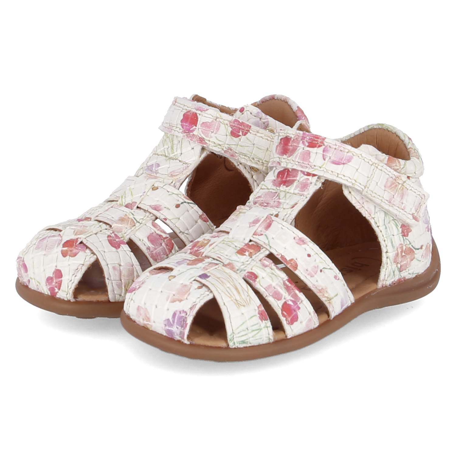 bisgaard Sandalen CARLY - flower print white