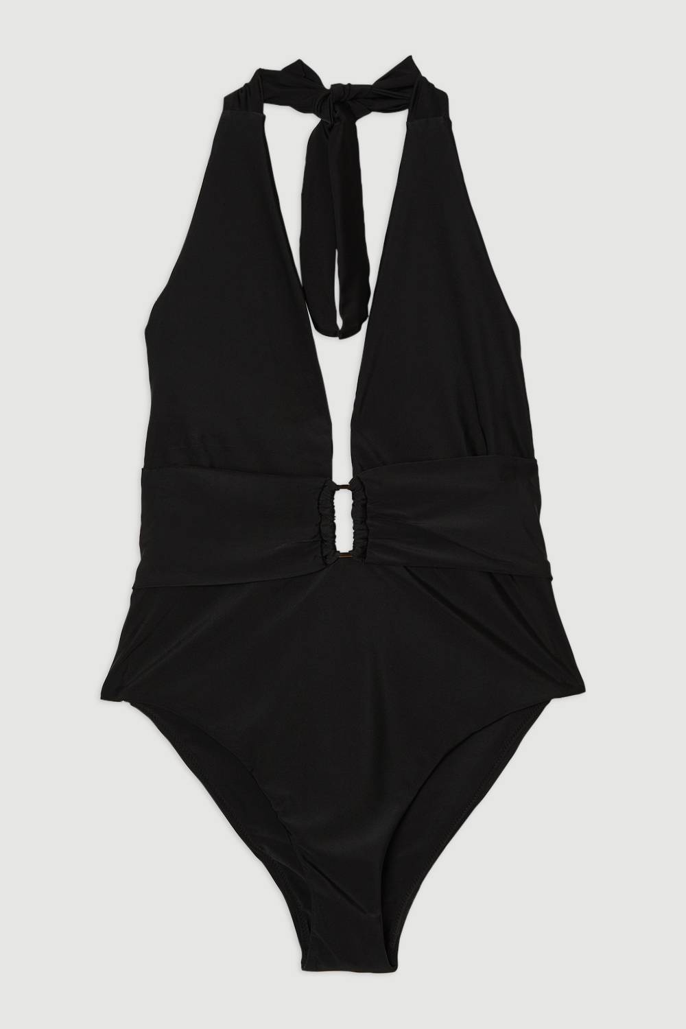 KarenMillen Maillot de bain plongeant à imprimé miroir