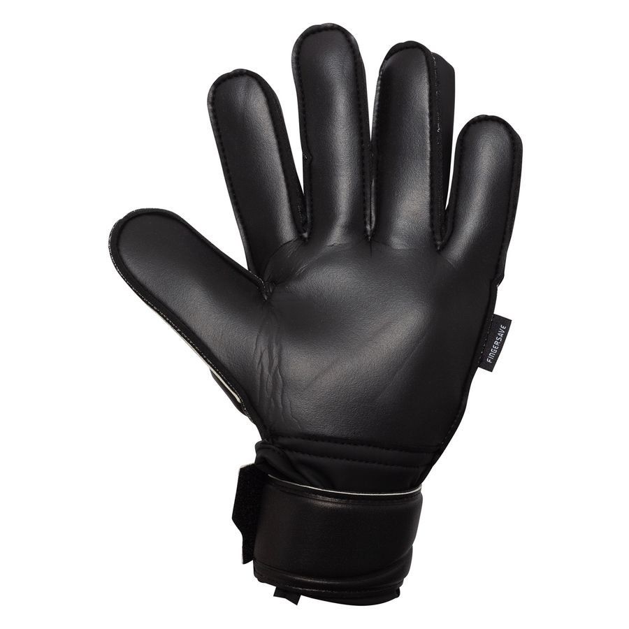 adidas Gants de Gardien Predator Match Fingersave Stealth Victory - Noir/Lucid Red Enfant