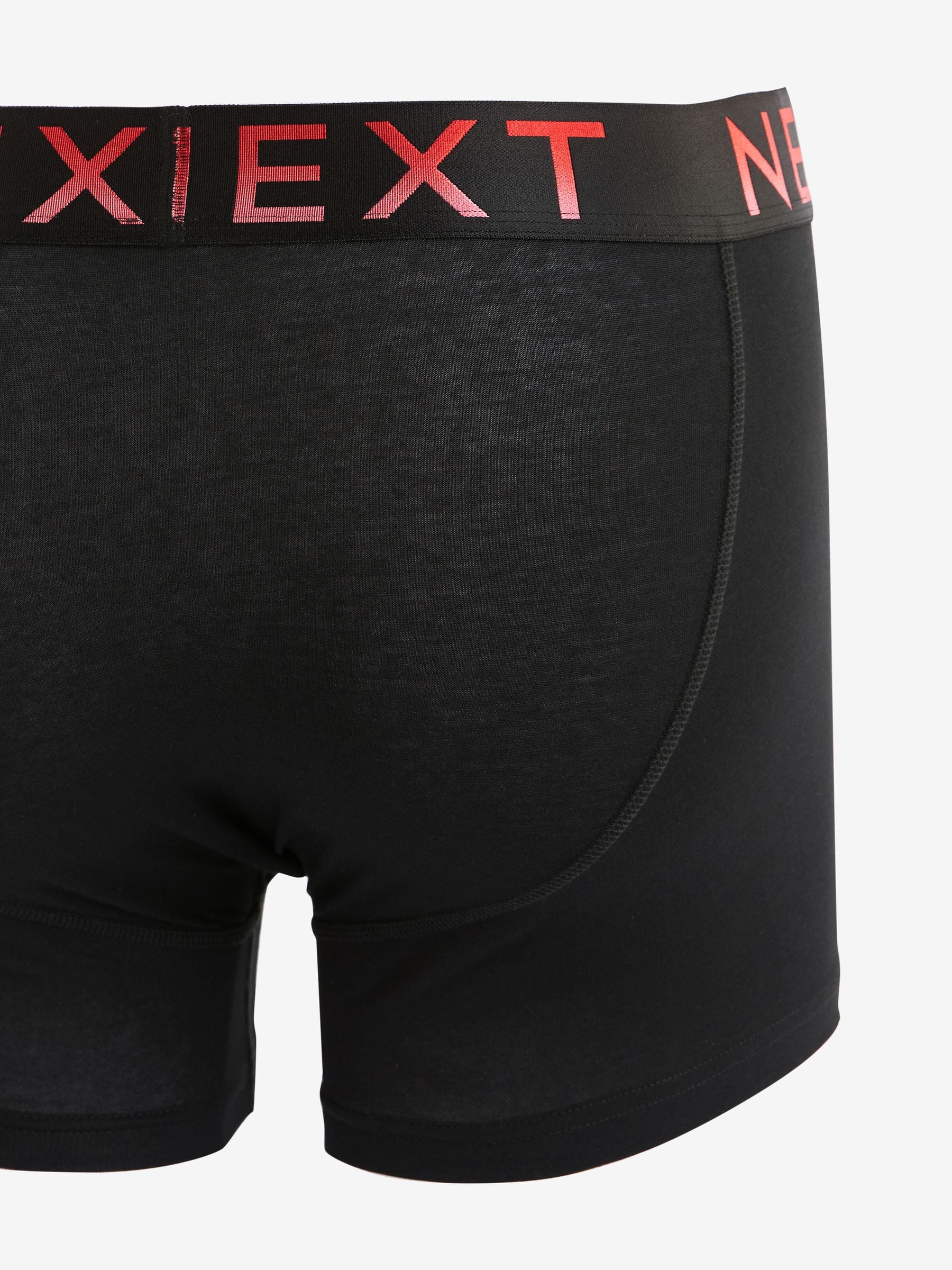 Zwart met felgekleurde ombré tailleband - Standaard - 10 Boxershorts zonder plooi