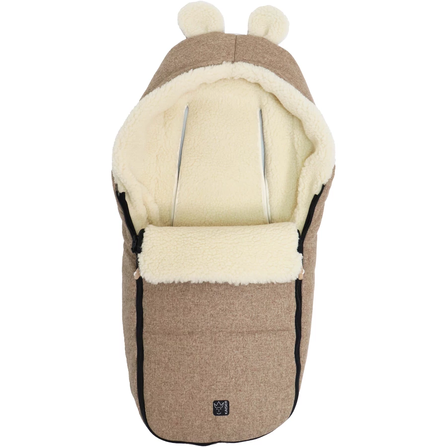 Kaiser Winterfußsack HOODY MAUS WOOL wheat