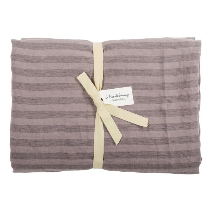 Le Monde Sauvage Housse de couette Sandhills en lin | Violet