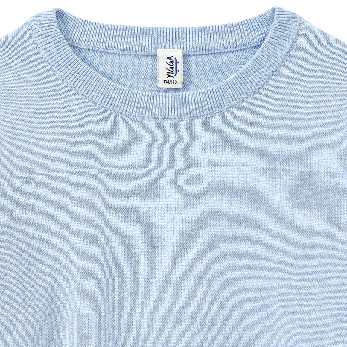Yigga Jungen Pullover aus Feinstrick hellblau