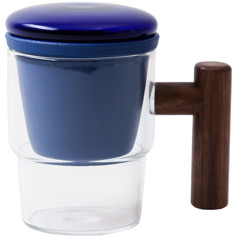 Esmée Teetasse mit Sieb, blau