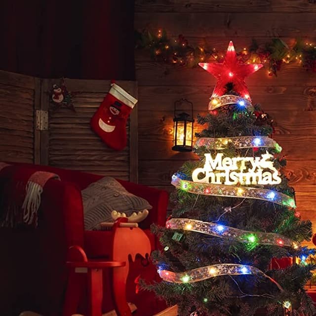 Julebåndslys Sølv