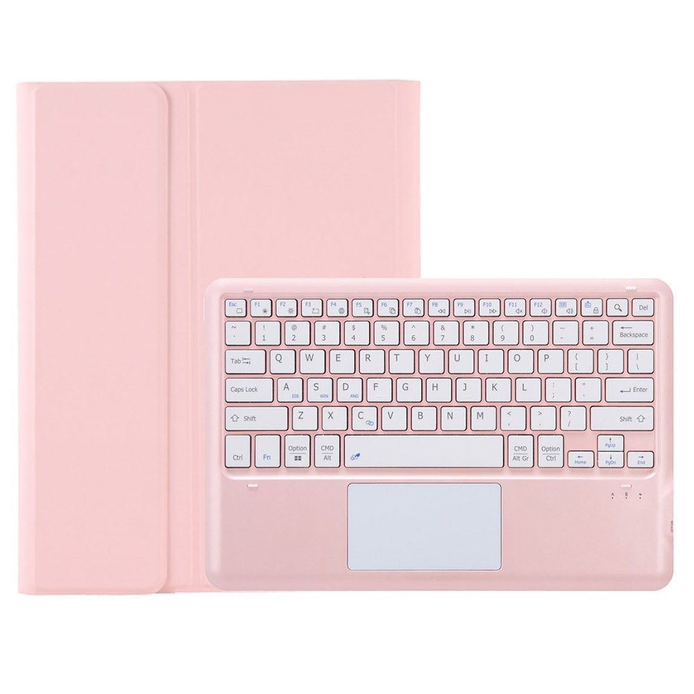 Samsung Galaxy Tab S9  Plus Tasche mit abnehmbarer Bluetooth Tastatur und Touch Pad   S Pen Halter (QWERTY) - Rosa