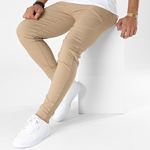 Pantalon Chino Slim Camel