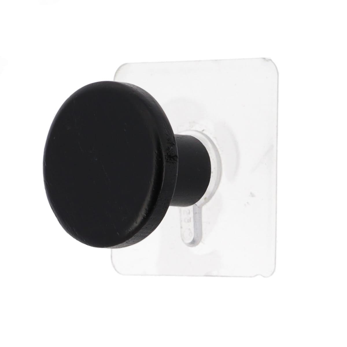 PATERE BAMBOU D.4.5CM PEINT SUR STICKER NOIR
