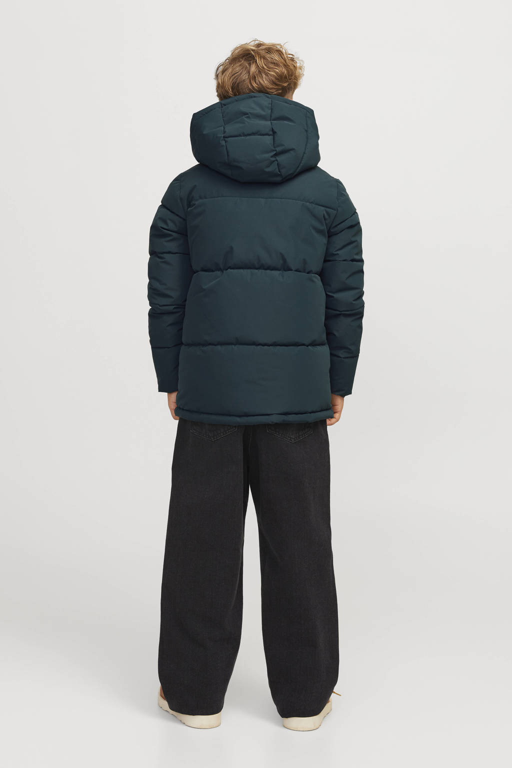JACK & JONES gewatteerde winterjas JCOSPEED donkergroen