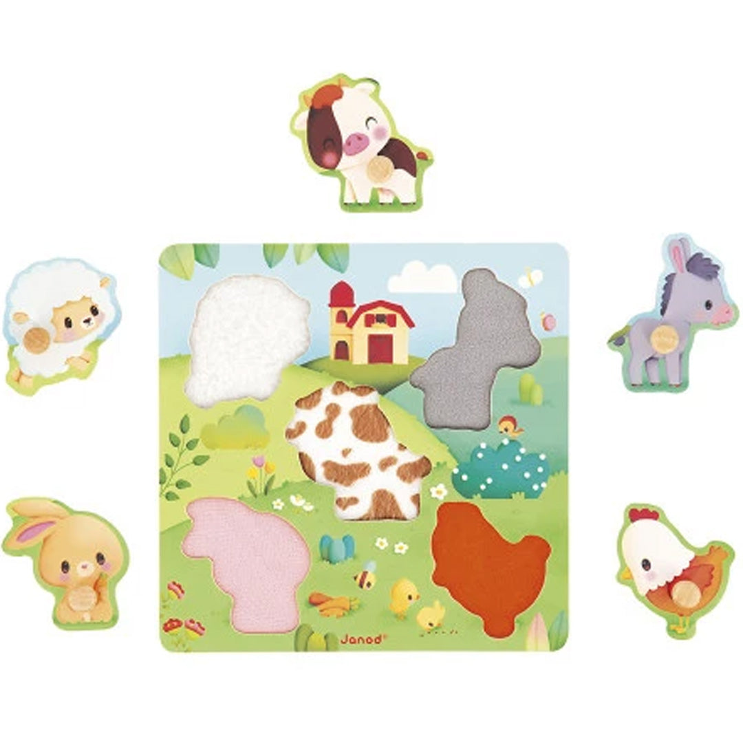 Janod voelpuzzel de boerderij - 5st