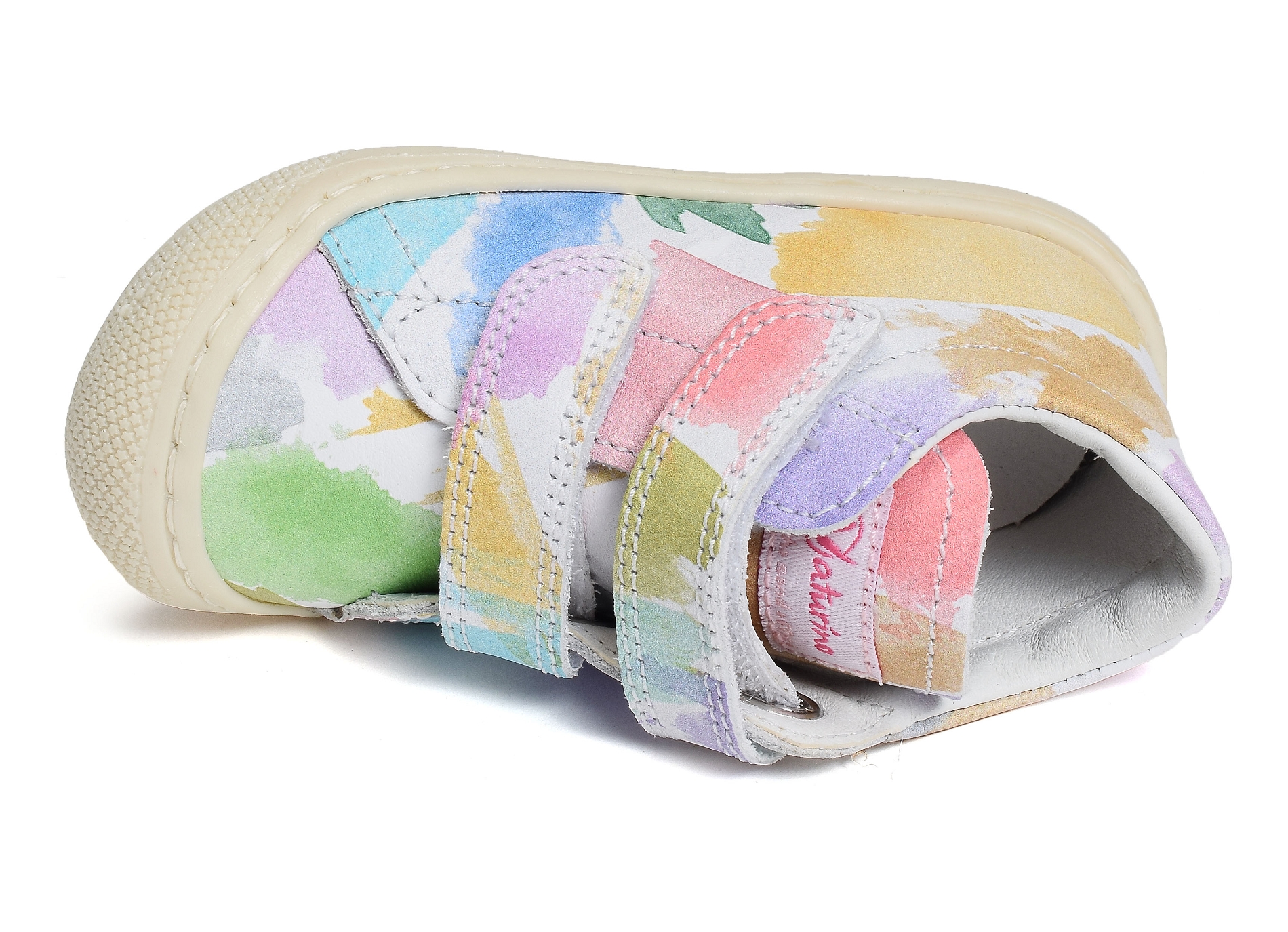 Cocoon girl velcro fantaisie blanc multicolore