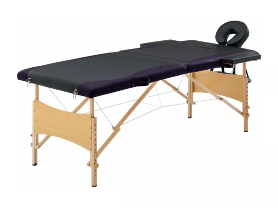 Table de massage pliable bois marron 191 x 70 x 59 cm 02_0001813